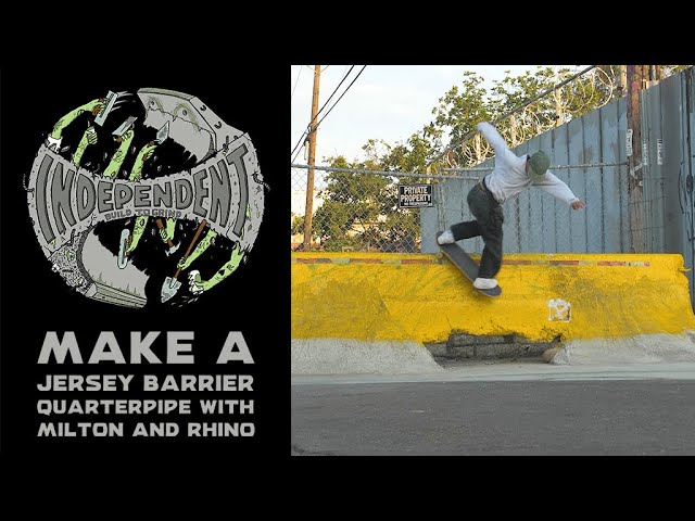 Build to Grind: Cómo hacer un Jersey Barrier Quarterpipe